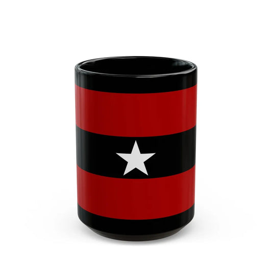 Principality of Albania Civil ensign 1914 to 1925 - Black Coffee Mug-15oz-Go Mug Yourself