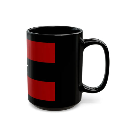 Principality of Albania Civil ensign 1914 to 1925 - Black Coffee Mug-Go Mug Yourself