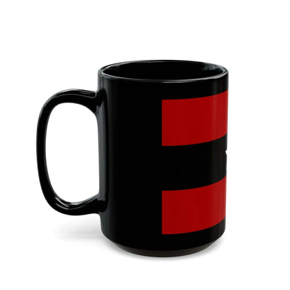 Principality of Albania Civil ensign 1914 to 1925 - Black Coffee Mug-Go Mug Yourself