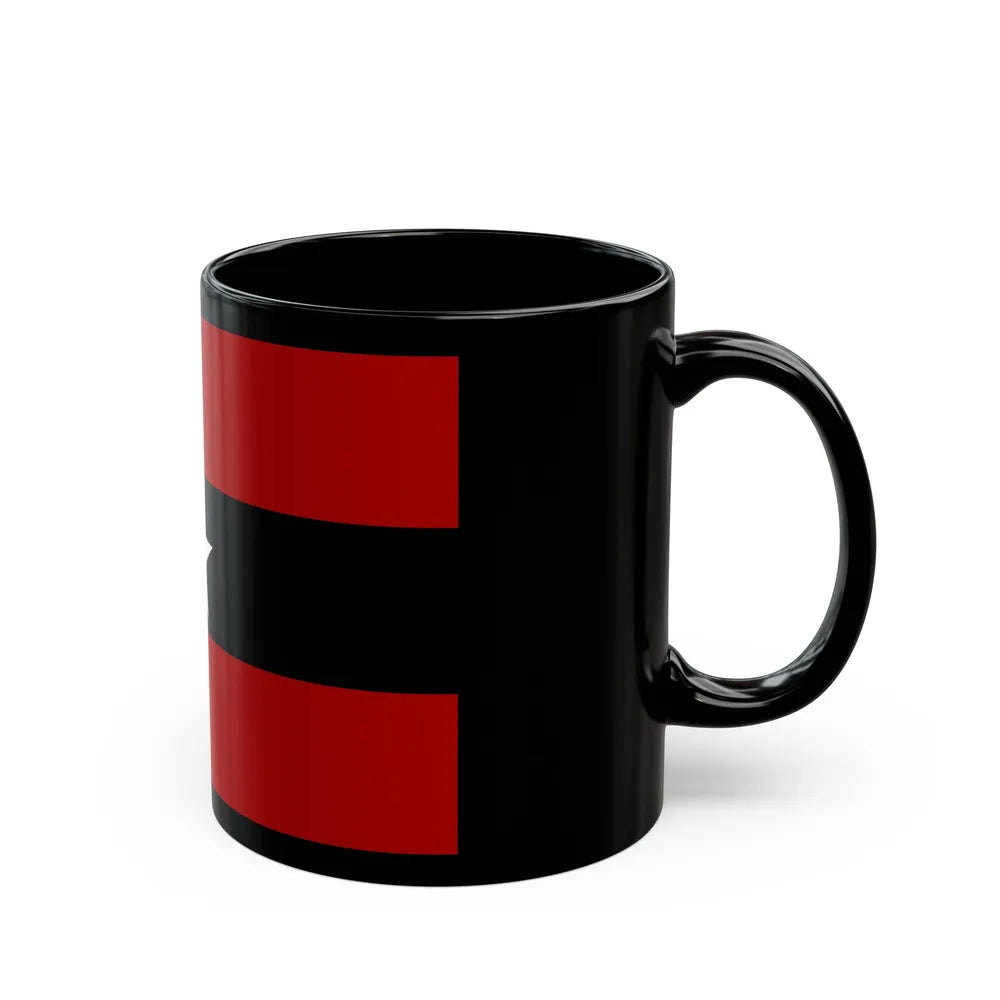 Principality of Albania Civil ensign 1914 to 1925 - Black Coffee Mug-Go Mug Yourself