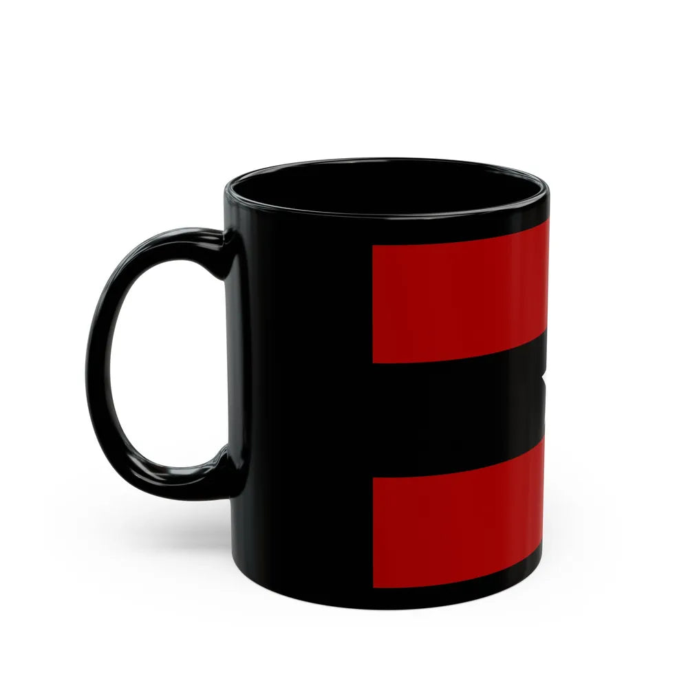 Principality of Albania Civil ensign 1914 to 1925 - Black Coffee Mug-Go Mug Yourself