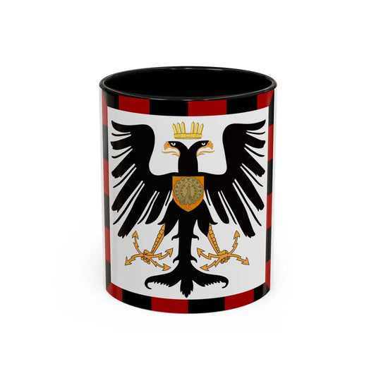 Principality of Albania Crown Prince's standard House of Wied - Accent Coffee Mug 11oz Black - Go Mug Yourself
