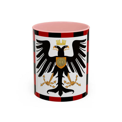 Principality of Albania Crown Prince's standard House of Wied - Accent Coffee Mug 11oz Pink - Go Mug Yourself