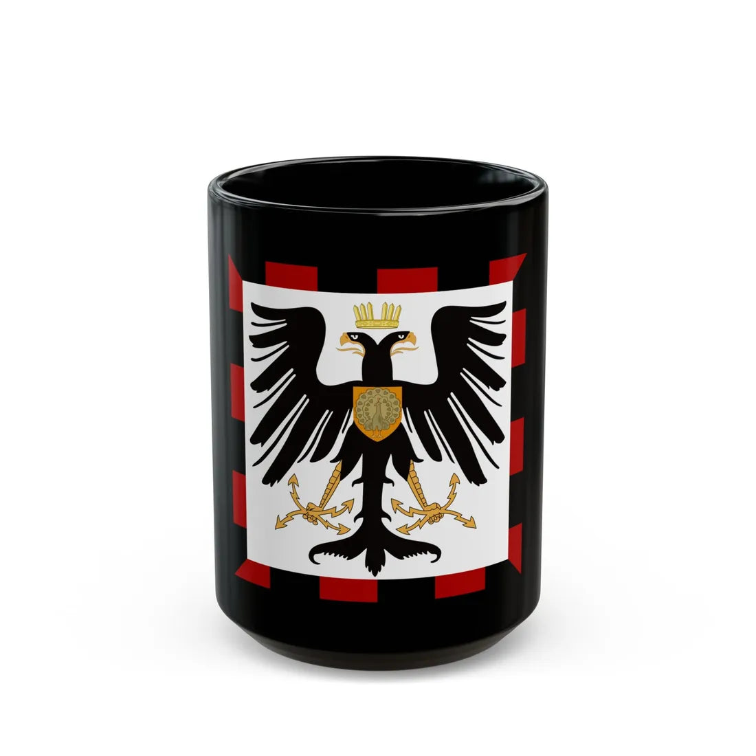 Principality of Albania Crown Prince's standard House of Wied - Black Coffee Mug 15oz - Go Mug Yourself