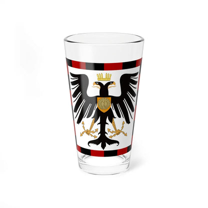 Principality of Albania Crown Prince's standard House of Wied - Pint Glass 16oz 16oz - Go Mug Yourself