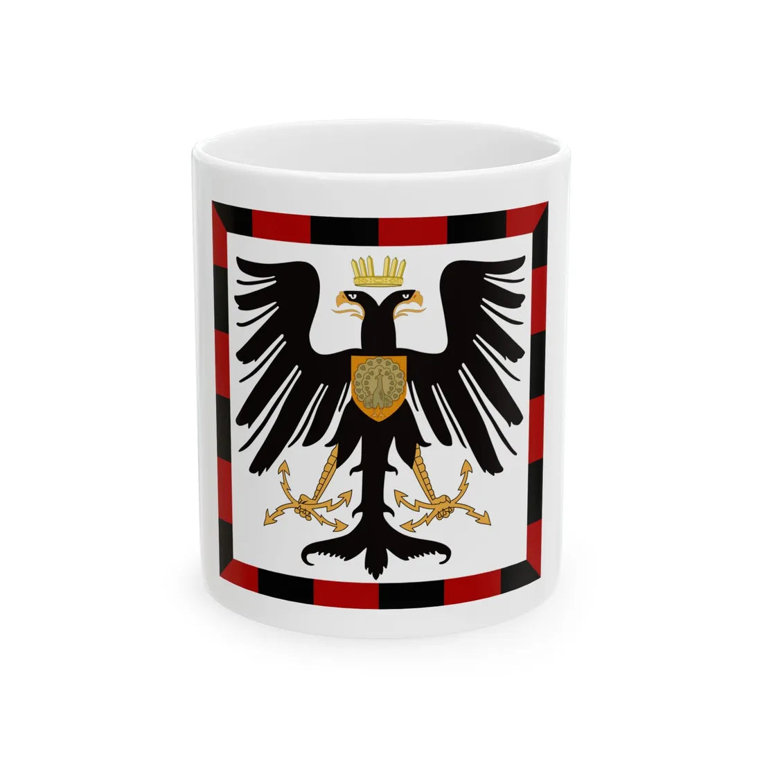 Principality of Albania Crown Prince's standard House of Wied - White Coffee Mug 11oz - Go Mug Yourself
