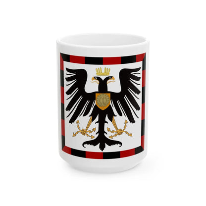 Principality of Albania Crown Prince's standard House of Wied - White Coffee Mug 15oz - Go Mug Yourself