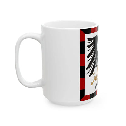 Principality of Albania - Crown Princes standard House of Wied (Albania) White Coffee Mug - Go Mug Yourself