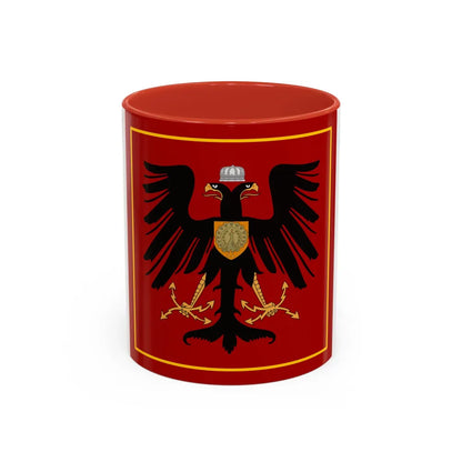 Principality of Albania Princess standard House of Wied - Accent Coffee Mug 11oz Red - Go Mug Yourself