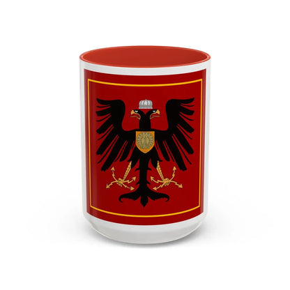 Principality of Albania Princess standard House of Wied - Accent Coffee Mug 15oz Red - Go Mug Yourself