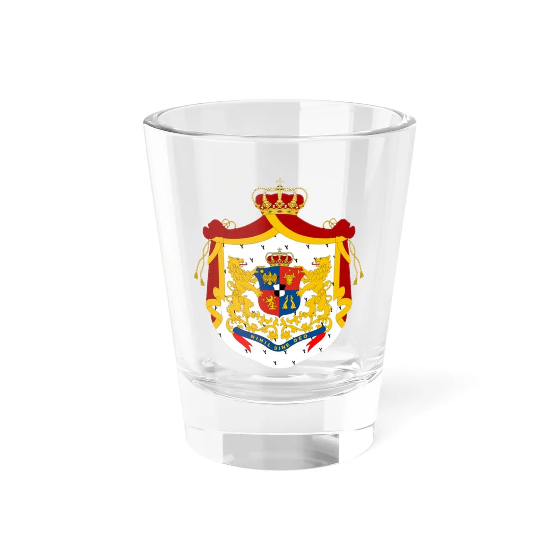 Principality of Romania - 1872 CoA (Oman) (Coat of Arms) Shot Glass 1.5oz 1.5oz - Go Mug Yourself