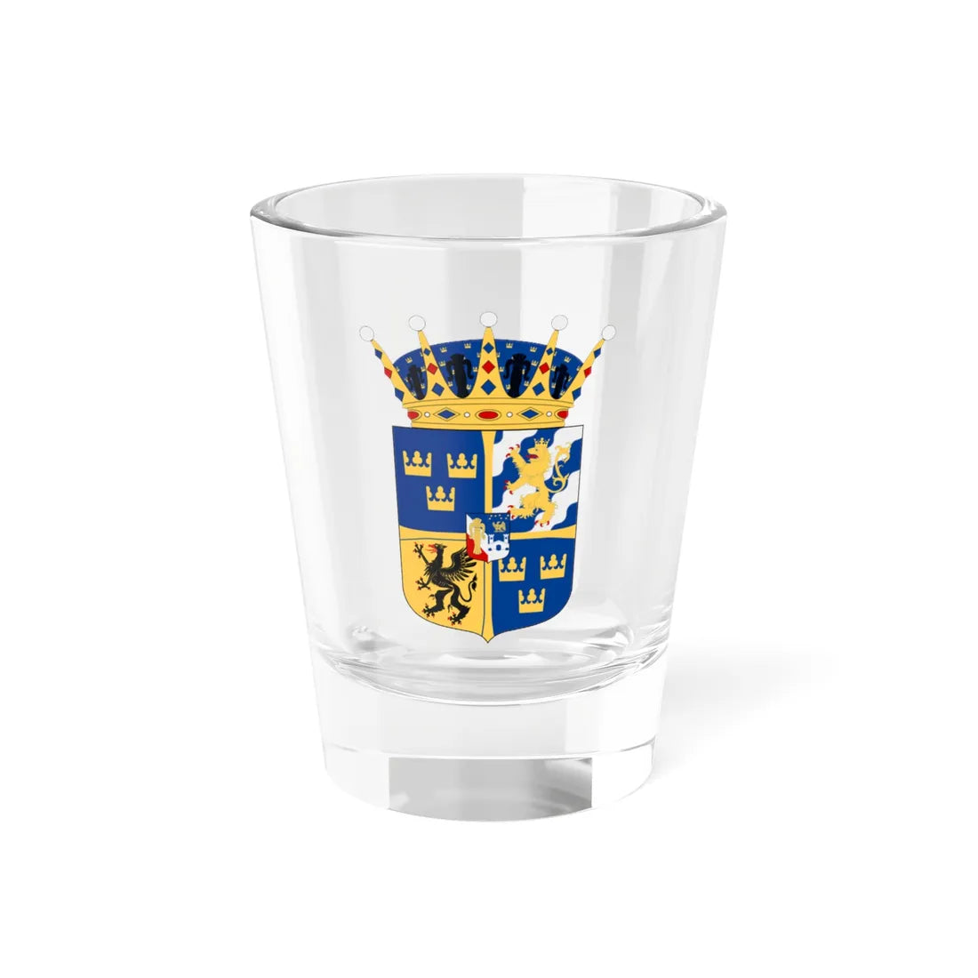 Prins Alexander vapen (Sweden) (Coat of Arms) Shot Glass 1.5oz 1.5oz - Go Mug Yourself