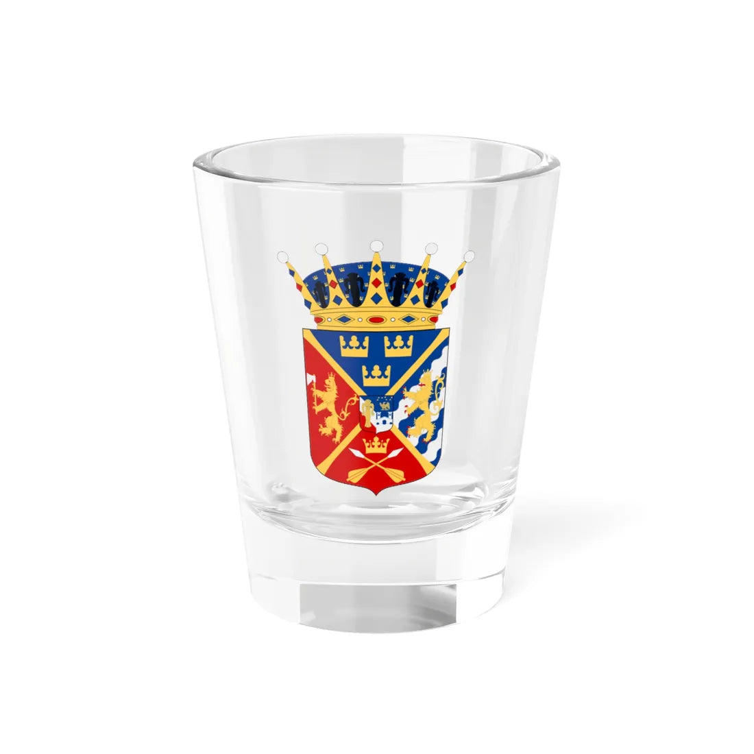 Prins August vapen (Sweden) (Coat of Arms) Shot Glass 1.5oz 1.5oz - Go Mug Yourself