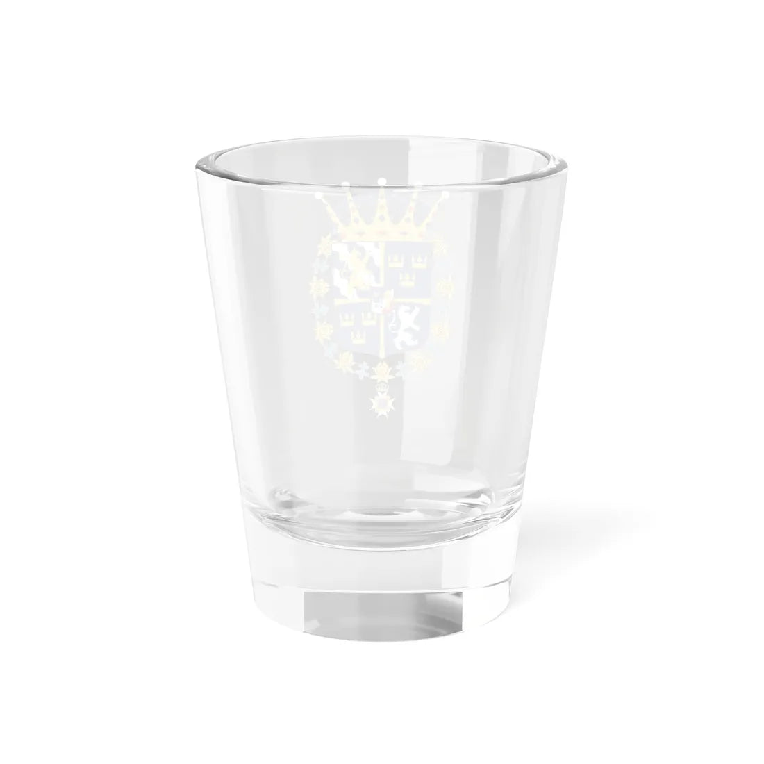 Prins Bertil vapen med Serafimerorden (Sweden) (Coat of Arms) Shot Glass 1.5oz - Go Mug Yourself