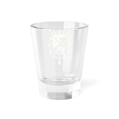Prins Bertil vapen med Serafimerorden (Sweden) (Coat of Arms) Shot Glass 1.5oz - Go Mug Yourself