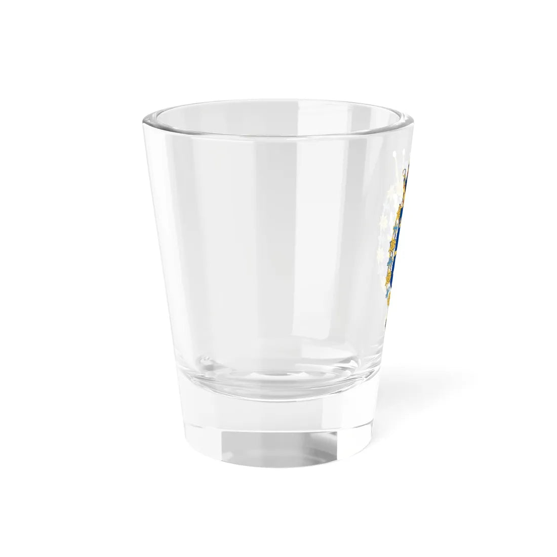 Prins Bertil vapen med Serafimerorden (Sweden) (Coat of Arms) Shot Glass 1.5oz - Go Mug Yourself