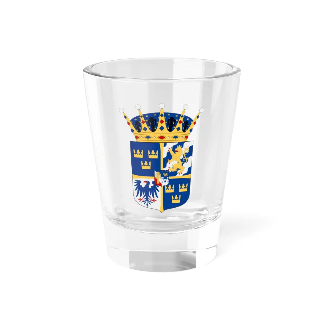 Prins Carl Philip vapen (Sweden) (Coat of Arms) Shot Glass 1.5oz 1.5oz - Go Mug Yourself