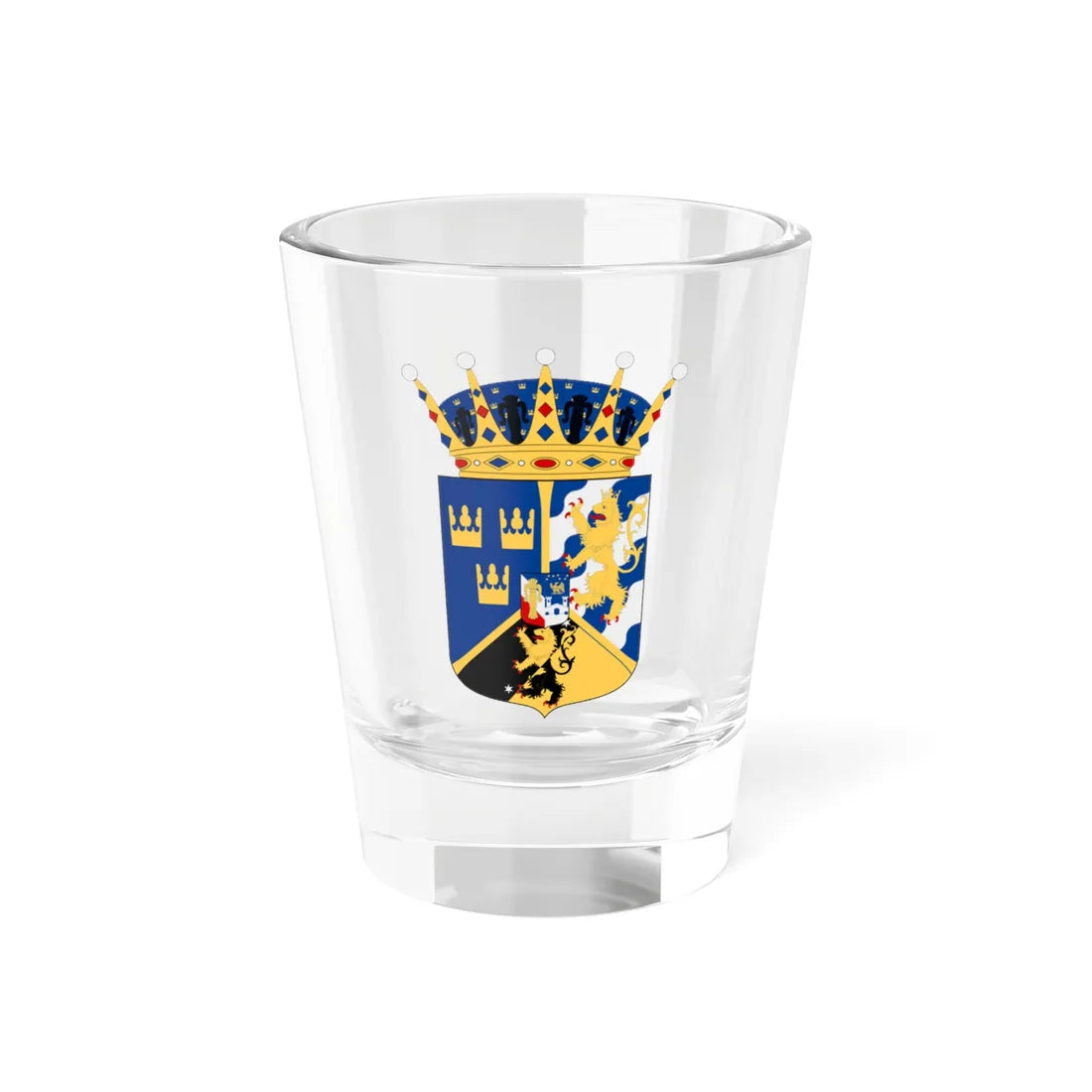 Prins Carl vapen (Sweden) (Coat of Arms) Shot Glass 1.5oz 1.5oz - Go Mug Yourself