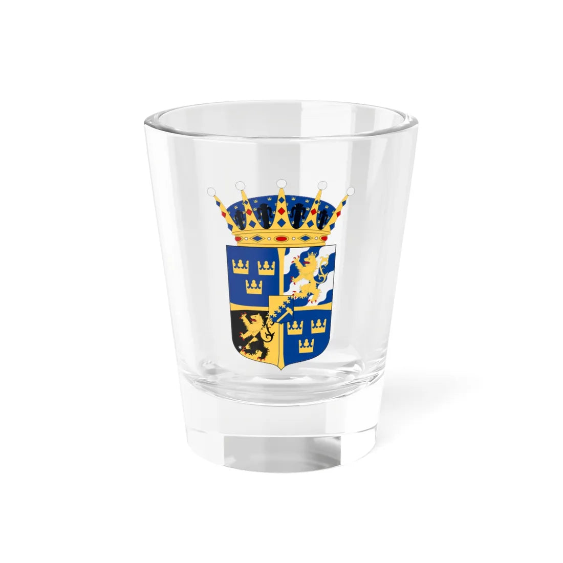 Prins Daniel vapen (Sweden) (Coat of Arms) Shot Glass 1.5oz 1.5oz - Go Mug Yourself