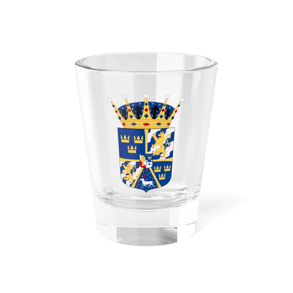 Prins Gustaf Adolf Edmund vapen (Sweden) (Coat of Arms) Shot Glass 1.5oz 1.5oz - Go Mug Yourself
