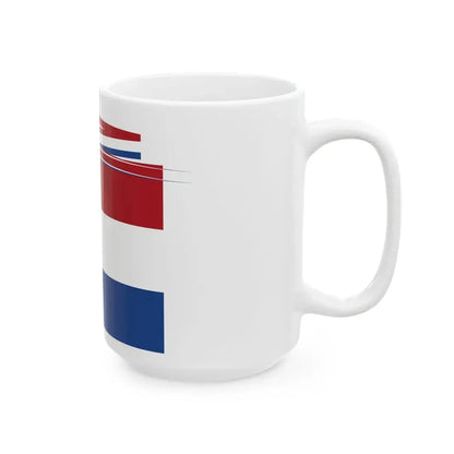 Prins Hendrik der Nederlanden vlag en wimpel 1902-1907 (Netherlands) White Coffee Mug - Go Mug Yourself