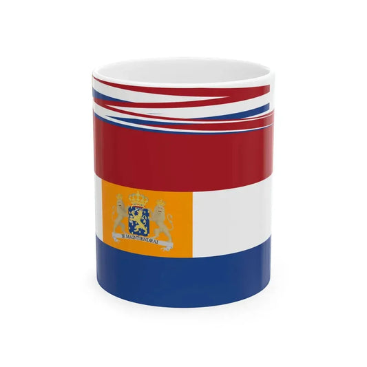 Prins Koninklijke Huis vlag en wimpel Nederland 1898-1908 (Netherlands) White Coffee Mug 11oz - Go Mug Yourself