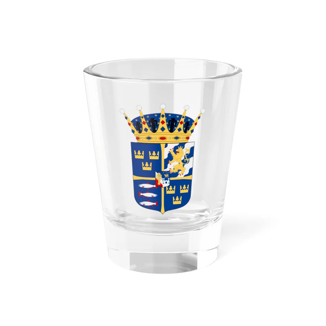 Prins Nicolas vapen (Sweden) (Coat of Arms) Shot Glass 1.5oz 1.5oz - Go Mug Yourself