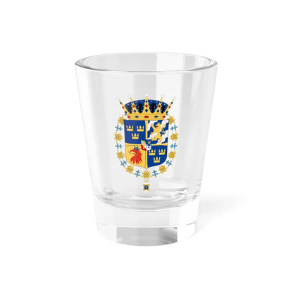 Prins Oscar vapen med Serafimerorden (Sweden) (Coat of Arms) Shot Glass 1.5oz 1.5oz - Go Mug Yourself