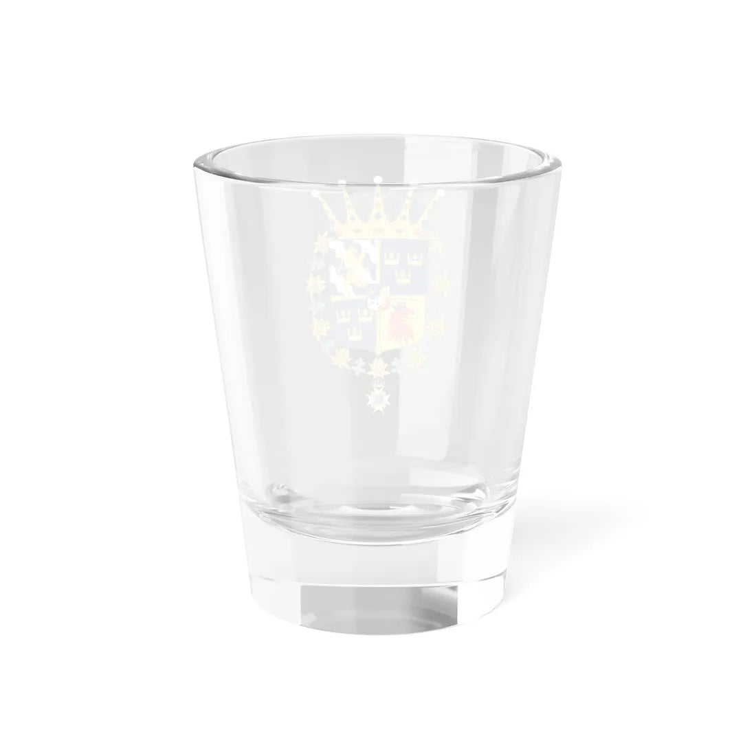 Prins Oscar vapen med Serafimerorden (Sweden) (Coat of Arms) Shot Glass 1.5oz - Go Mug Yourself