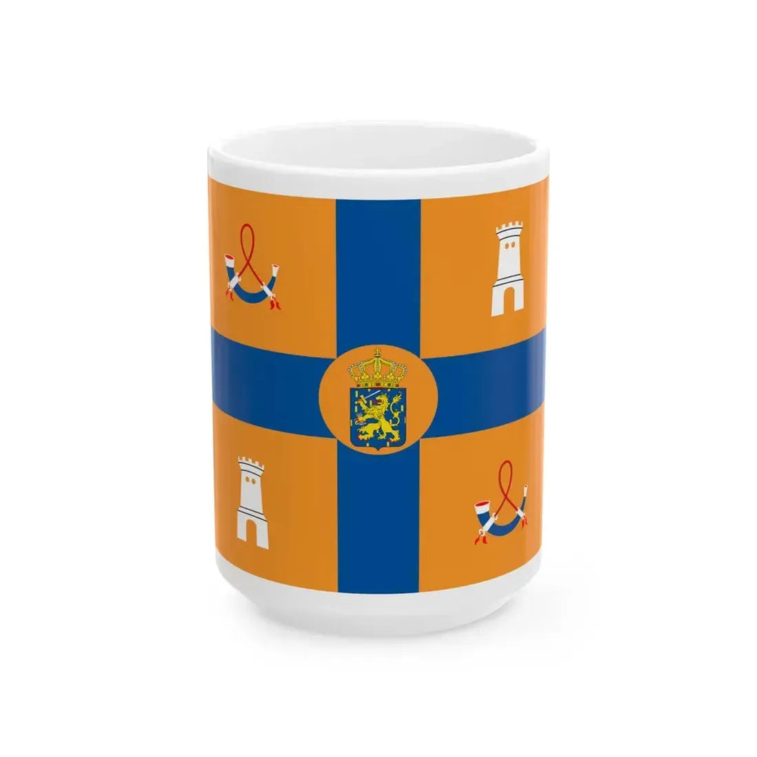 Prinsen der Nederlanden standaard (Netherlands) White Coffee Mug 15oz - Go Mug Yourself