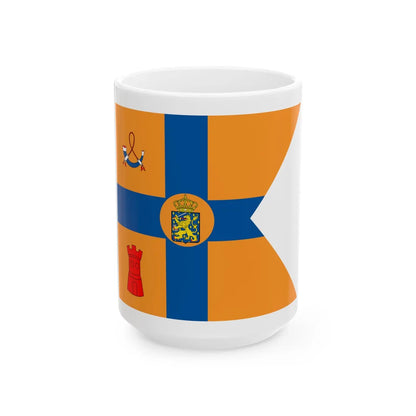 Prinses Amalia en zussen vlag (Netherlands) White Coffee Mug 15oz - Go Mug Yourself