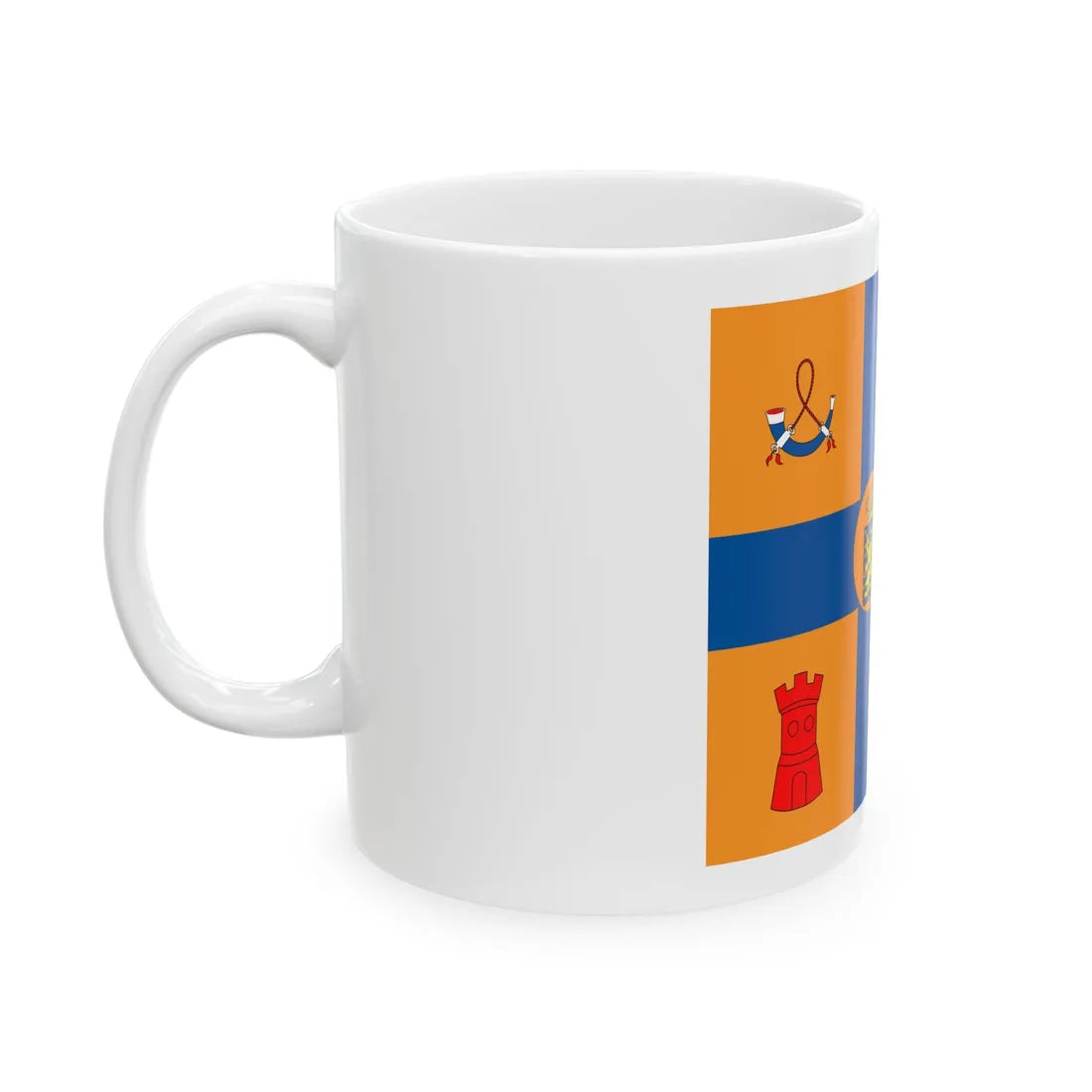 Prinses Amalia en zussen vlag (Netherlands) White Coffee Mug - Go Mug Yourself