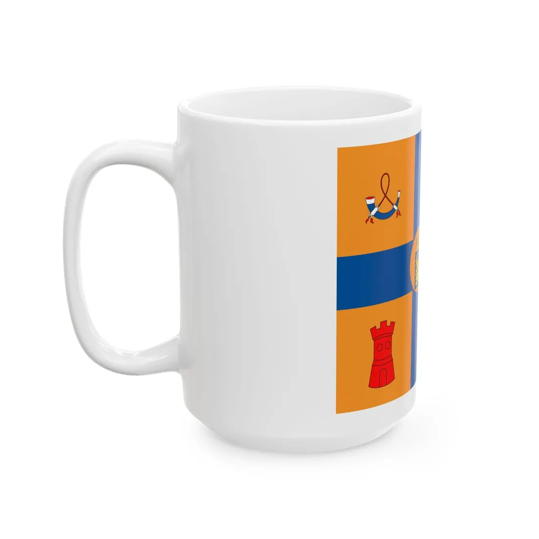 Prinses Amalia en zussen vlag (Netherlands) White Coffee Mug - Go Mug Yourself