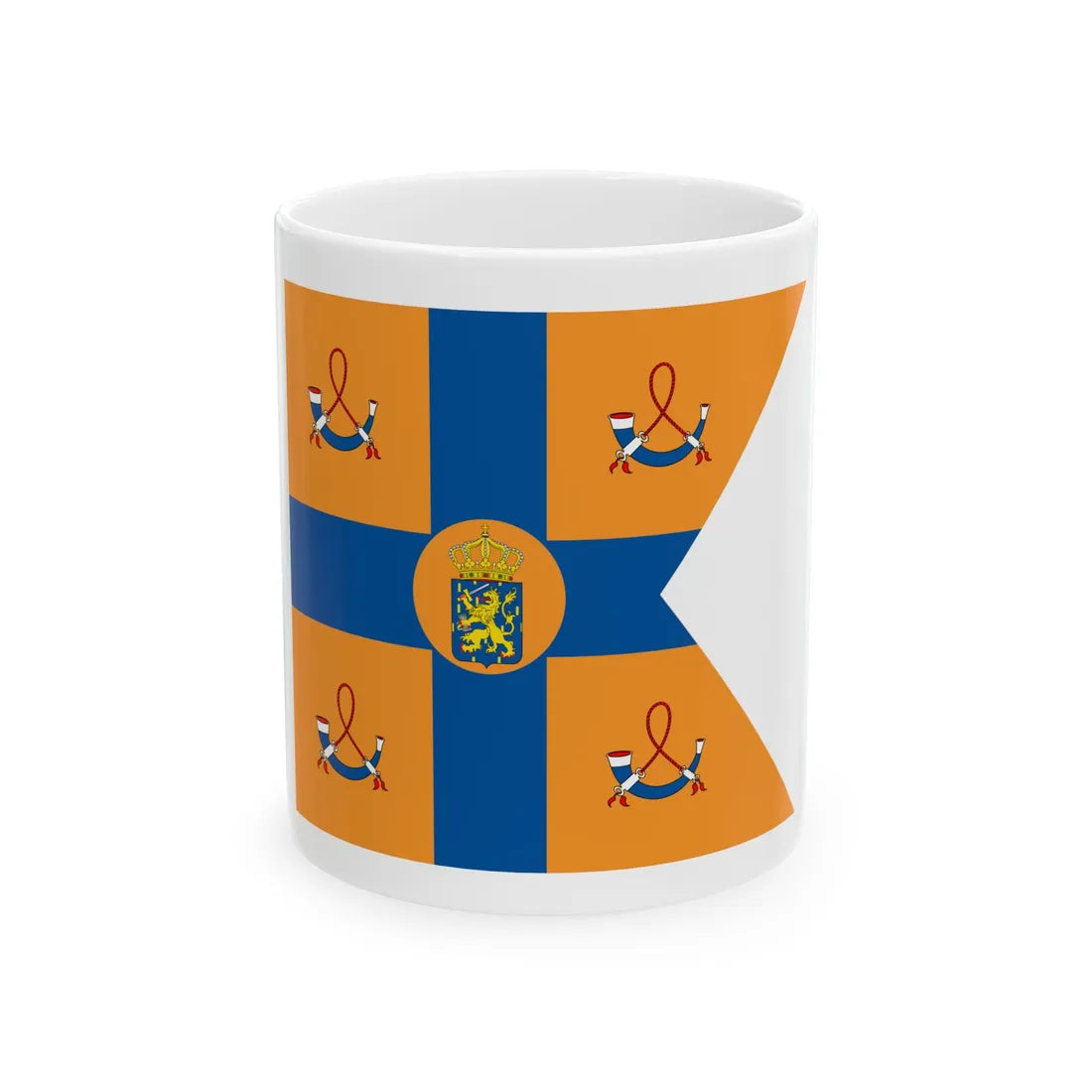 Prinses Emma der Nederlanden vlag (Netherlands) White Coffee Mug 11oz - Go Mug Yourself