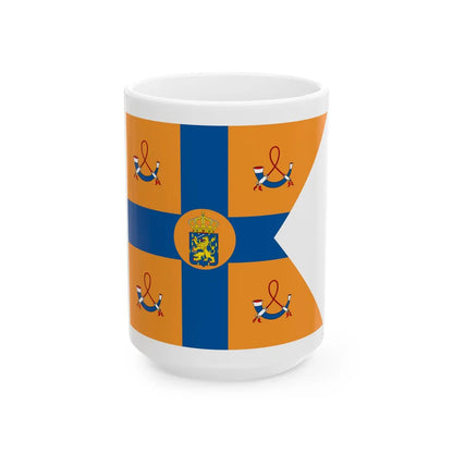 Prinses Emma der Nederlanden vlag (Netherlands) White Coffee Mug 15oz - Go Mug Yourself