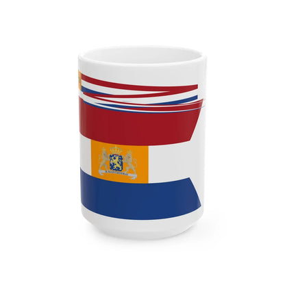 Prinses Koninklijke Huis vlag en wimpel Nederland 1898-1908 (Netherlands) White Coffee Mug 15oz - Go Mug Yourself