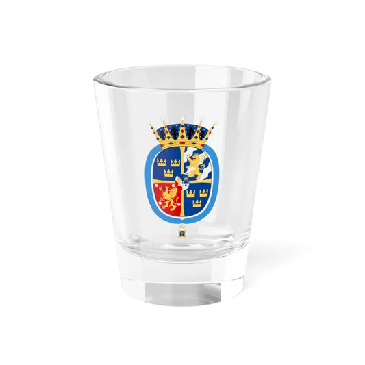 Prinsessan Estelle vapen med Serafimerkors (Sweden) (Coat of Arms) Shot Glass 1.5oz 1.5oz - Go Mug Yourself