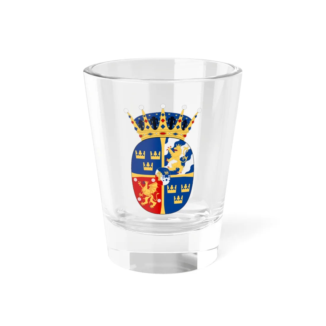Prinsessan Estelle vapen (Sweden) (Coat of Arms) Shot Glass 1.5oz 1.5oz - Go Mug Yourself