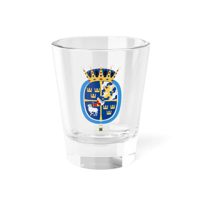 Prinsessan Leonore vapen med Serafimerkors (Sweden) (Coat of Arms) Shot Glass 1.5oz 1.5oz - Go Mug Yourself