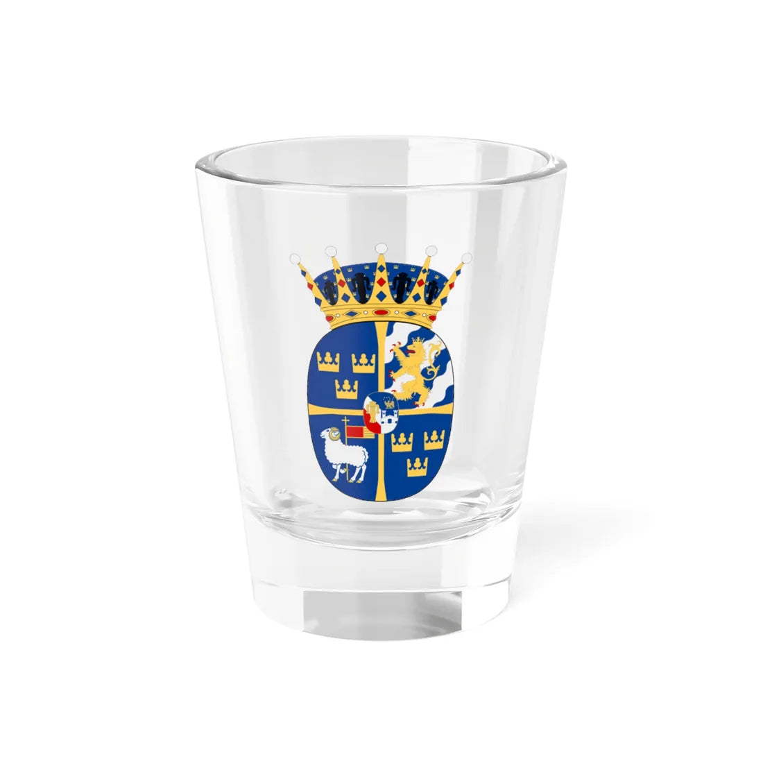Prinsessan Leonore vapen (Sweden) (Coat of Arms) Shot Glass 1.5oz 1.5oz - Go Mug Yourself