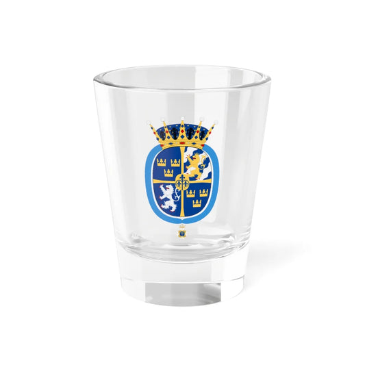 Prinsessan Lilian vapen med Serafimerkors (Sweden) (Coat of Arms) Shot Glass 1.5oz 1.5oz - Go Mug Yourself