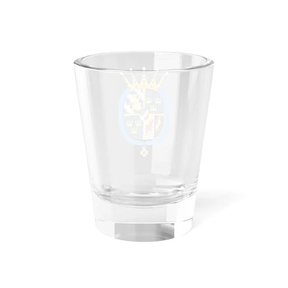 Prinsessan Madeleine vapen med Serafimerkors (Sweden) (Coat of Arms) Shot Glass 1.5oz - Go Mug Yourself