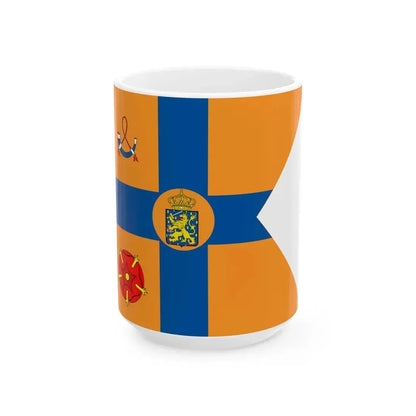 Prinsessen der Nederlanden dochters van Juliana vlag (Netherlands) White Coffee Mug 15oz - Go Mug Yourself