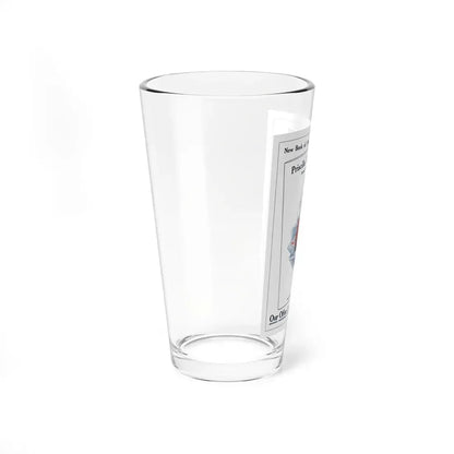 Priscilla Embroideries adv, The Modern Priscilla, June 1916 (Magazine Illustration) Pint Glass 16oz - Go Mug Yourself
