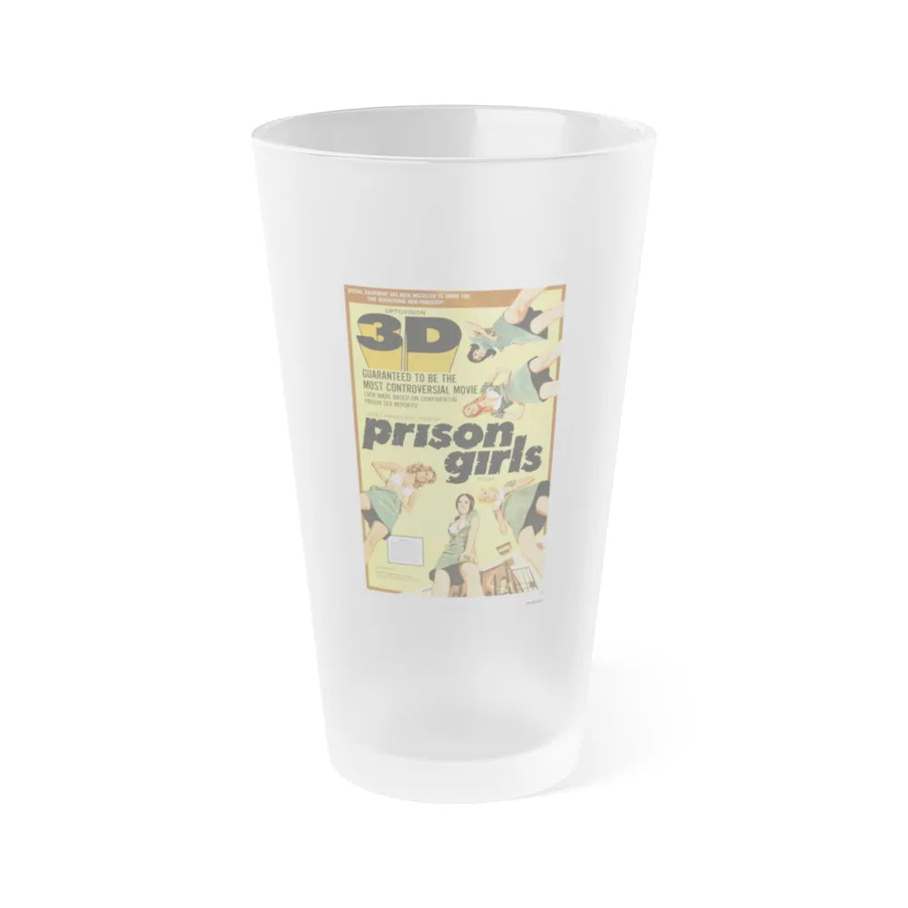 PRISON GIRLS 1972 Movie Poster - Frosted Pint Glass 16oz-Go Mug Yourself