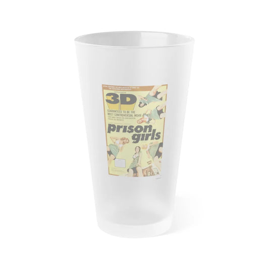 PRISON GIRLS 1972 Movie Poster - Frosted Pint Glass 16oz-Go Mug Yourself