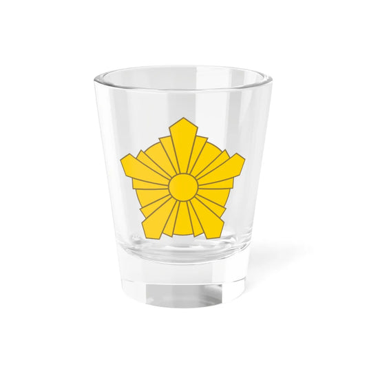 Prison officers badge from the Meiji period (Japan) (Coat of Arms) Shot Glass 1.5oz 1.5oz - Go Mug Yourself