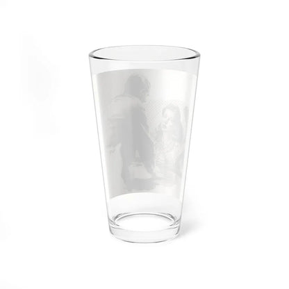 Prison Visit, Magazine Illustration (1941) (Magazine Illustration) Pint Glass 16oz-Go Mug Yourself