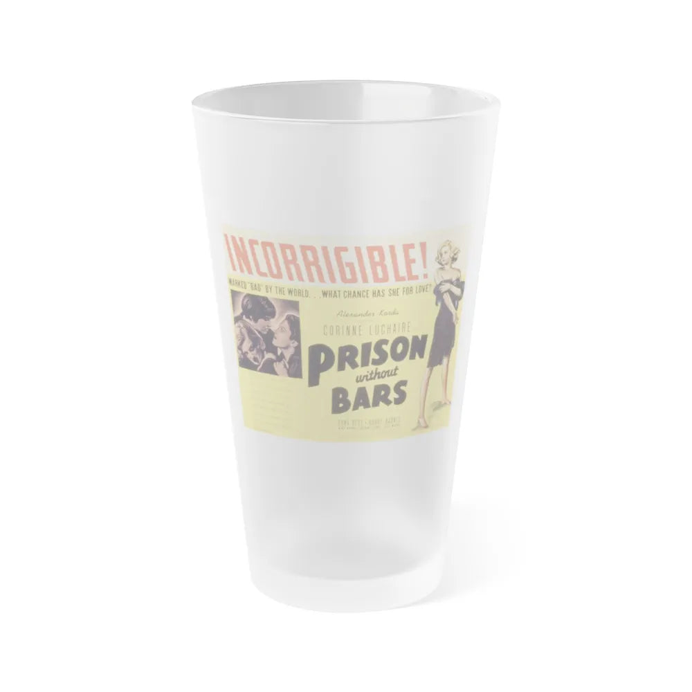 PRISON WITHOUT BARS 1938 Movie Poster - Frosted Pint Glass 16oz-Go Mug Yourself