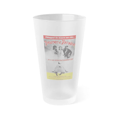 PRISONER OF PARADISE 1980 Movie Poster - Frosted Pint Glass 16oz-Go Mug Yourself